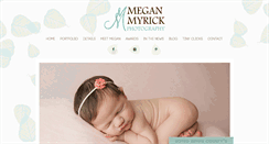 Desktop Screenshot of meganmyrickphotography.com